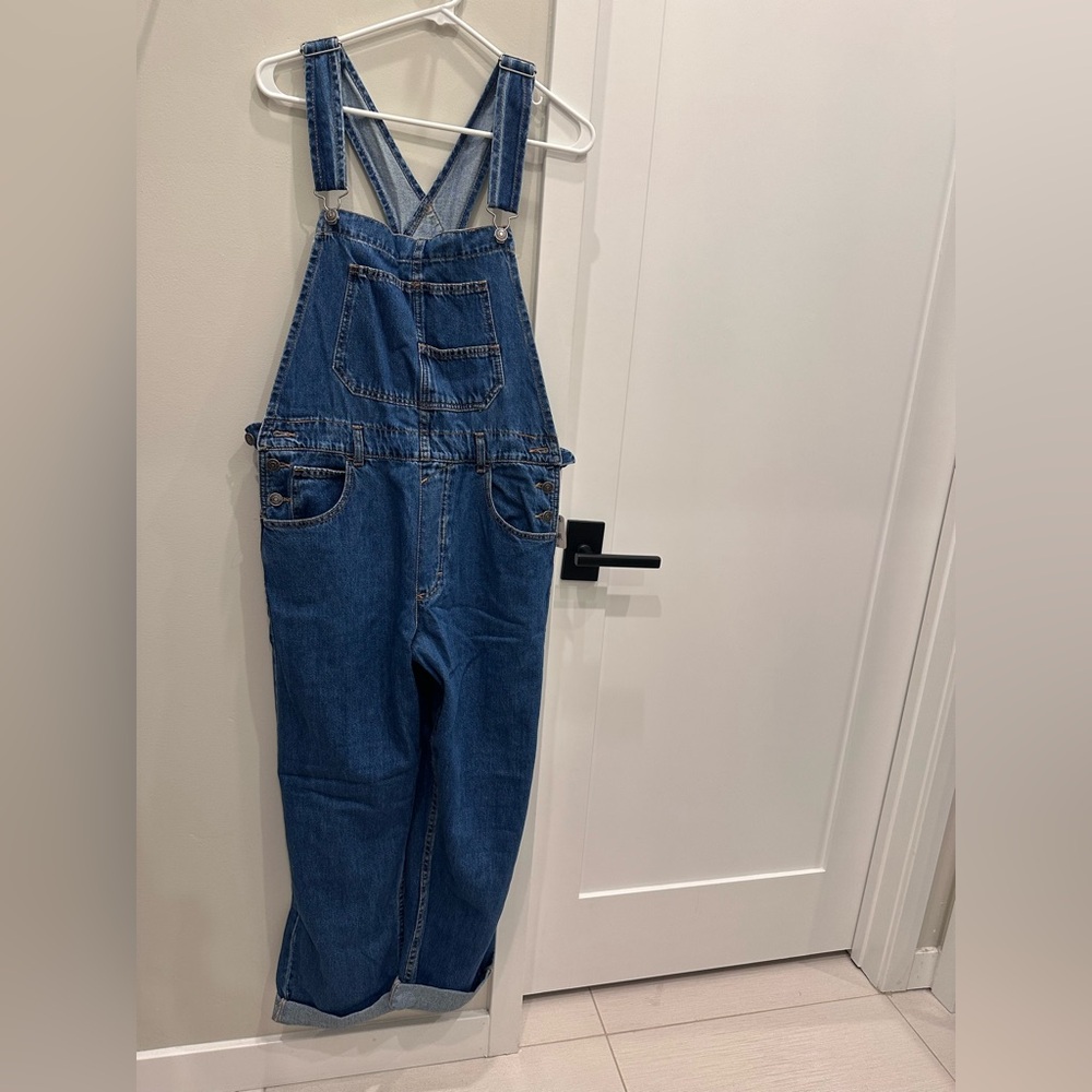 Free People Denim Overalls